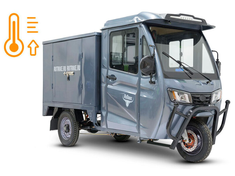 Электротрицикл Rutrike КАРГО Кабина Дуал NEXT обогрев 72V 2000W
